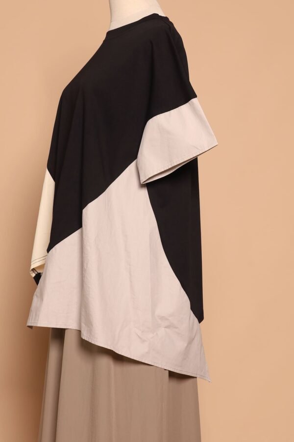 PO - Chun Colourblock Asymmetrical Top - Image 2