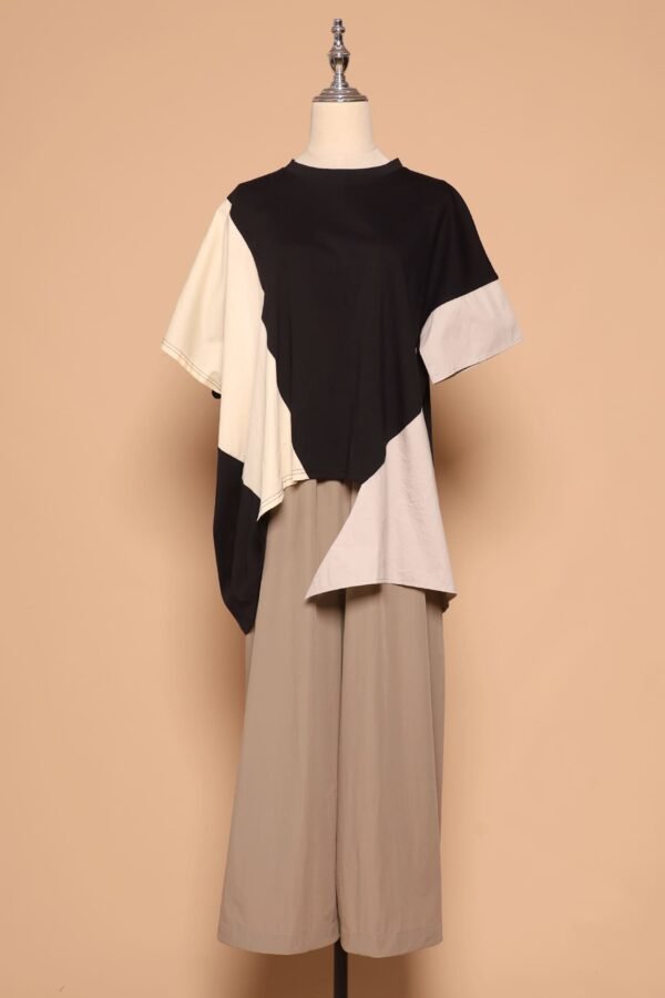 PO - Chun Colourblock Asymmetrical Top - Image 3