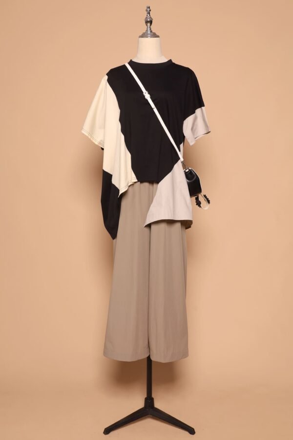 PO - Chun Colourblock Asymmetrical Top - Image 4