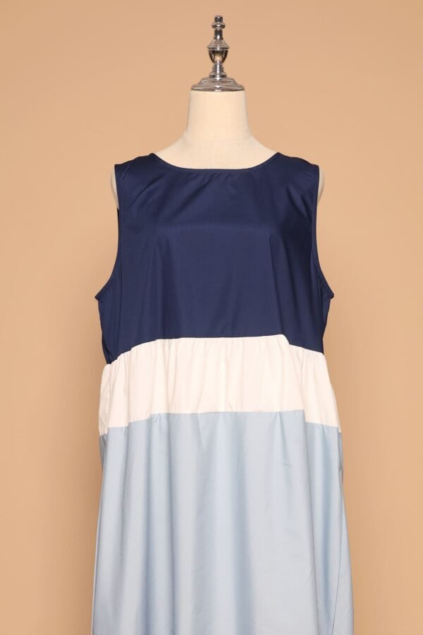 PO - Gracie Colourblock Dress in Blue - Image 3