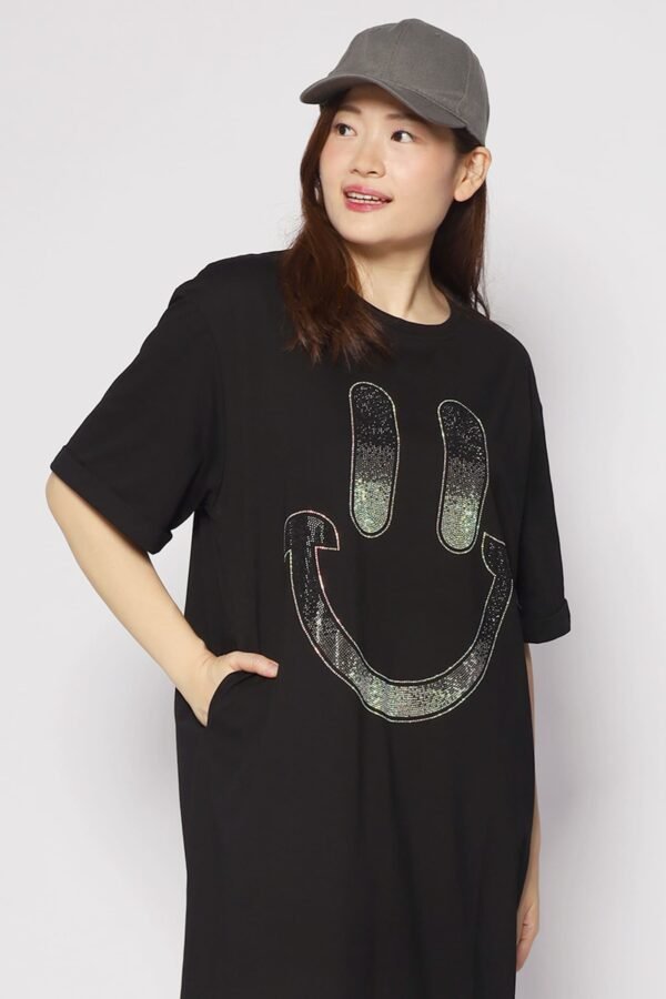 Happy Embellished Dress in Black - 图片 3