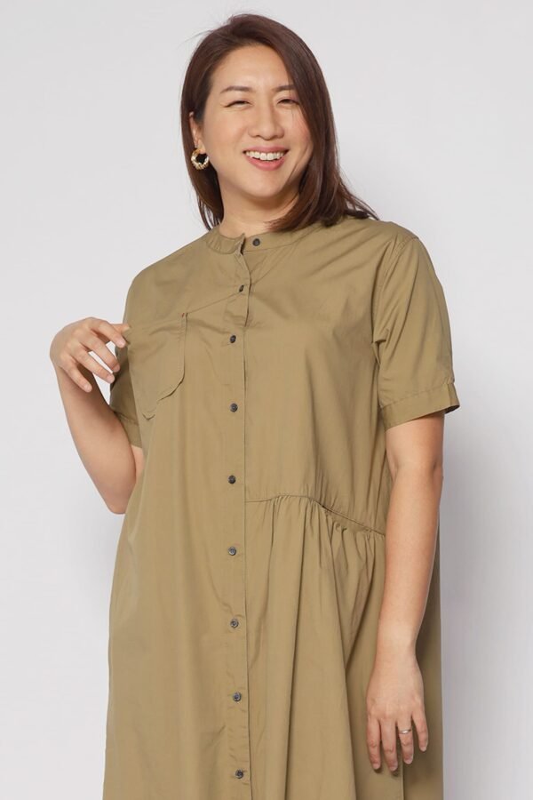Hunter Dress in Khaki - 图片 2