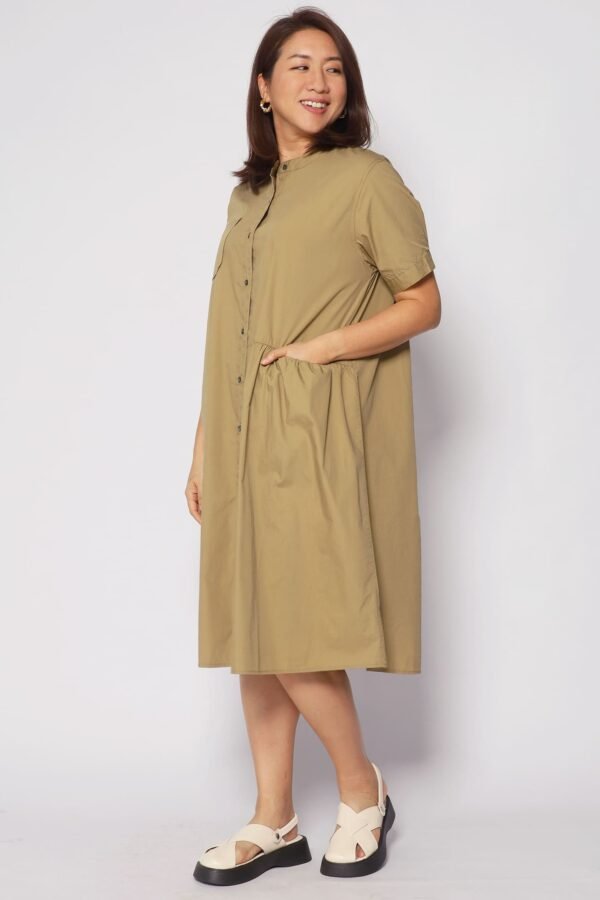 Hunter Dress in Khaki - 图片 3
