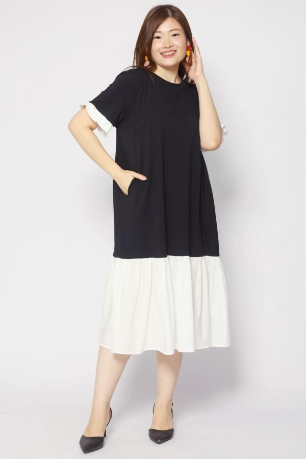 Krista Dress in Black White - Image 6