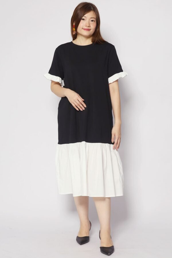 Krista Dress in Black White - Image 4