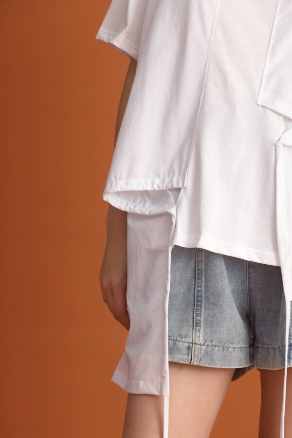 CHOSEN - Danielle Asymmetrical Top in White - Image 9
